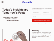 Tablet Screenshot of iresearch.com